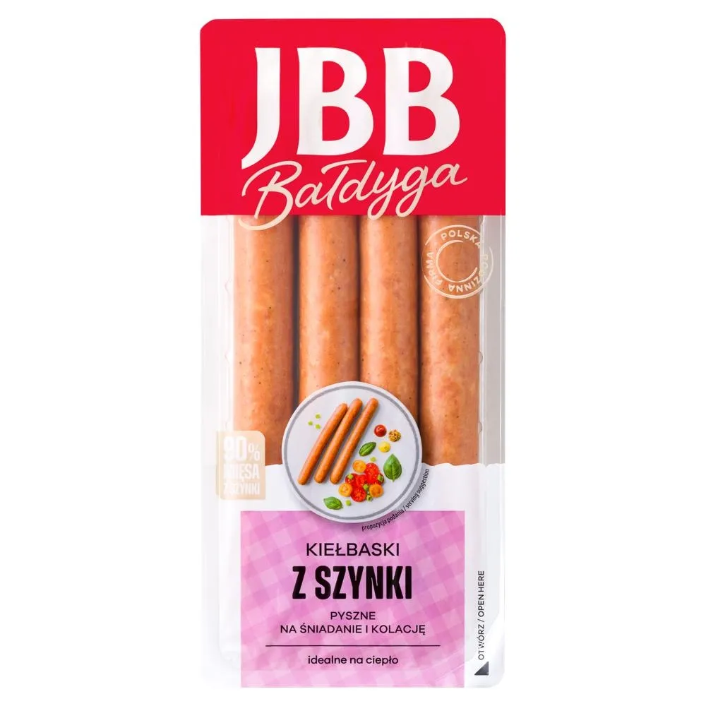 JBB Bałdyga Kiełbaski z szynki 190 g