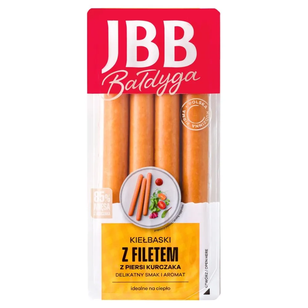 JBB Bałdyga Kiełbaski z filetem z piersi kurczaka 190 g