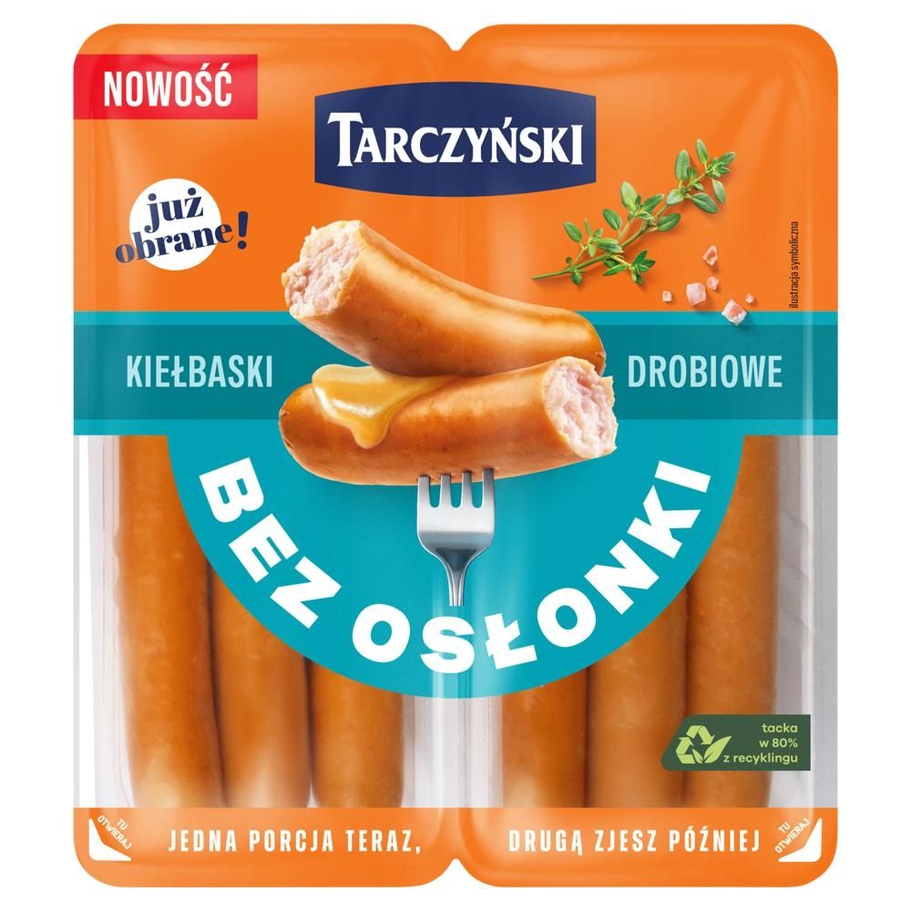 Tarczyński Kiełbaski drobiowe bez osłonki 200 g (2 x 100 g)