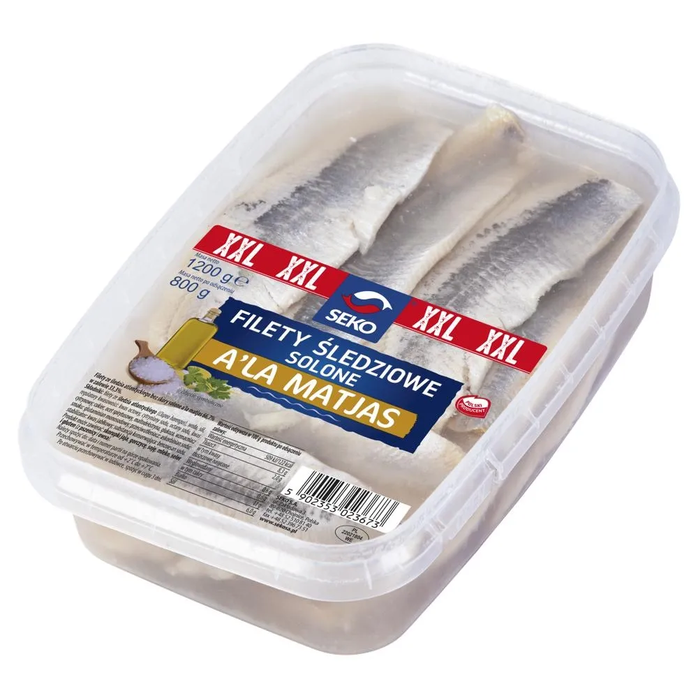 SEKO XXL Filety śledziowe solone a'la matjas 1200 g