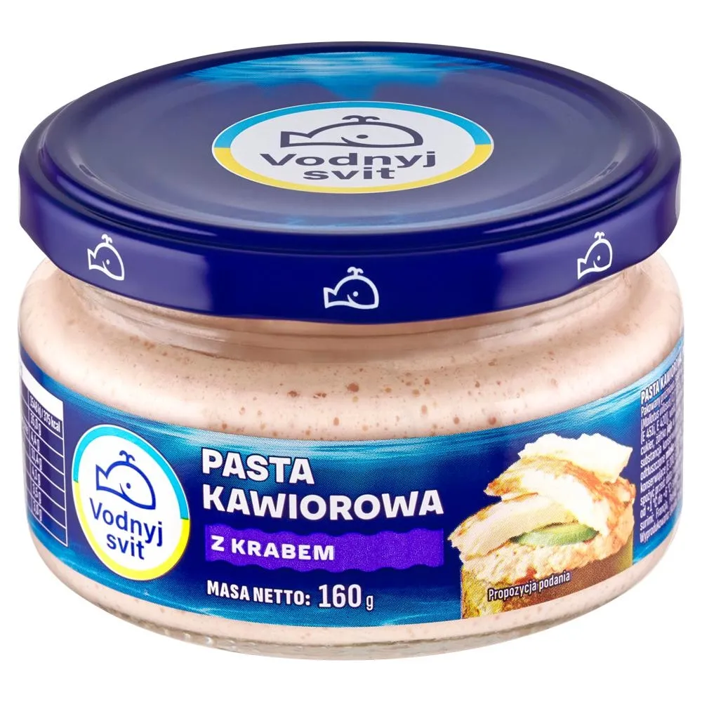 Vodnyj Svit Pasta kawiorowa z krabem 160 g