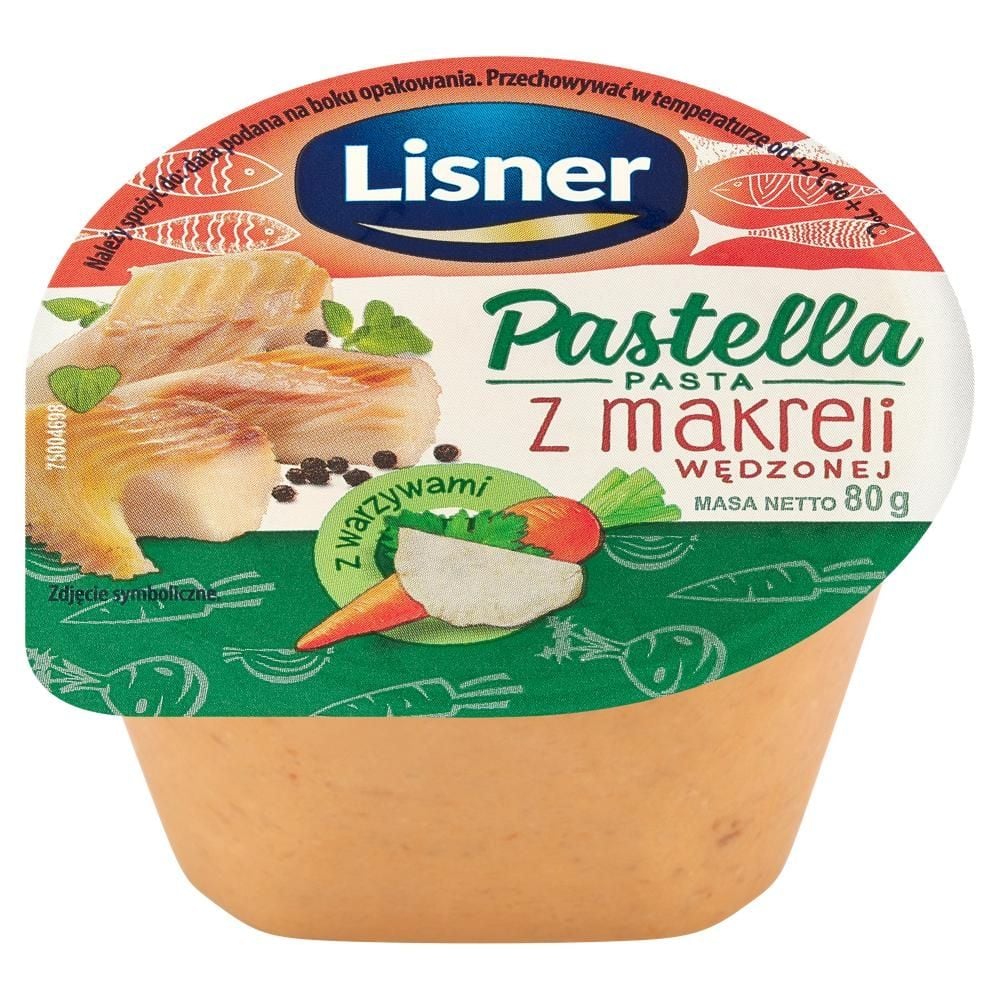 Lisner Pastella Pasta z makreli wędzonej z warzywami 80 g