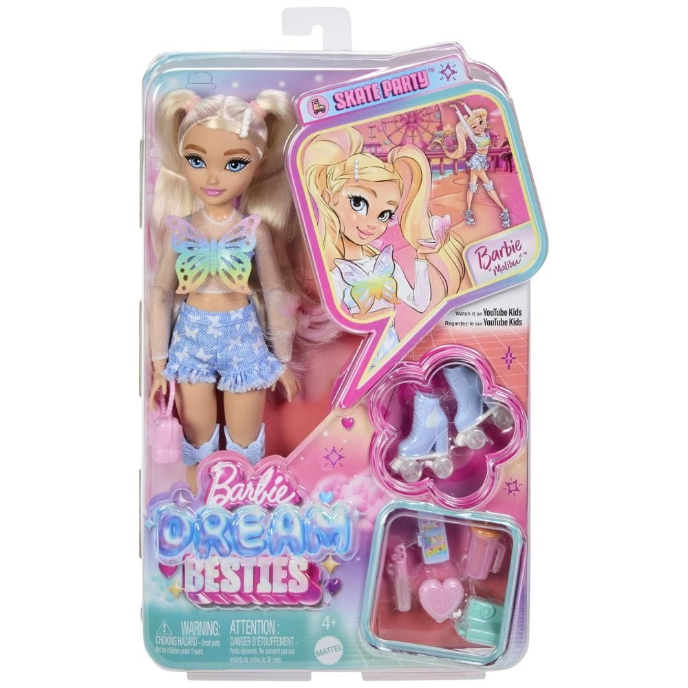 Barbie Dream Besties Malibu na wrotkach Lalka