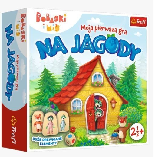Trefl  Gra edukacyjna Na Jagody Trefliki Bobaski I Miś 02063
