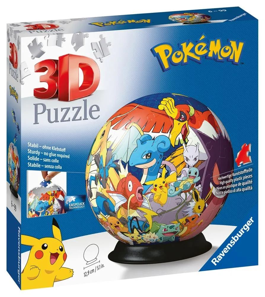 Puzzle 3D Kula Pokemon 72 el.
