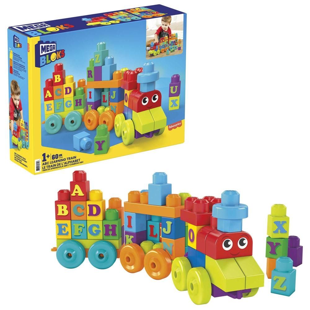 Mega Bloks Pociąg ABC Zabawka z klockami dla dzieci