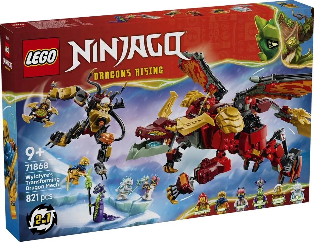 LEGO NINJAGO Transformujący smoczy mech Wyldfyre 71868