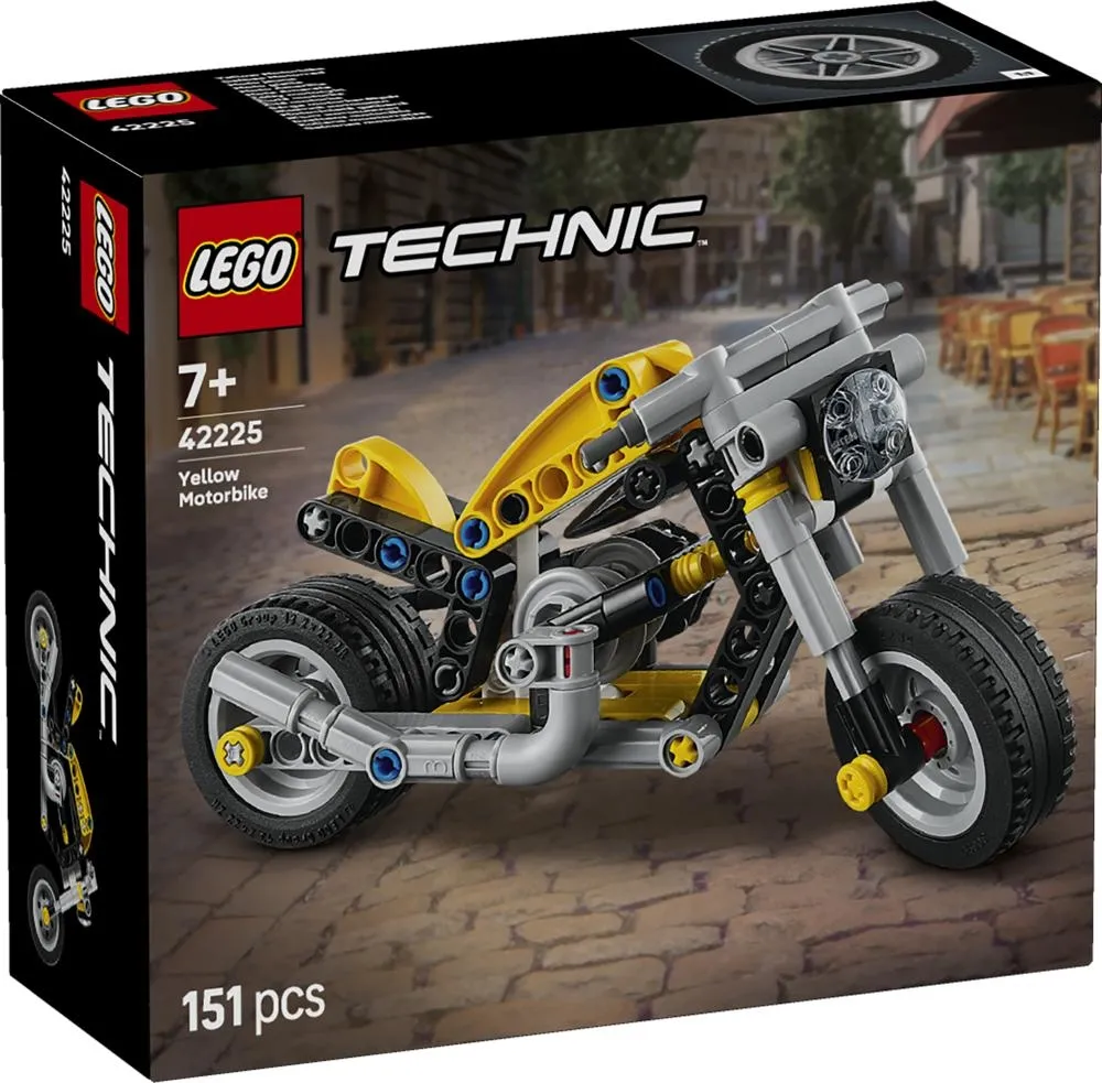LEGO Technic Żółty motocykl 42225