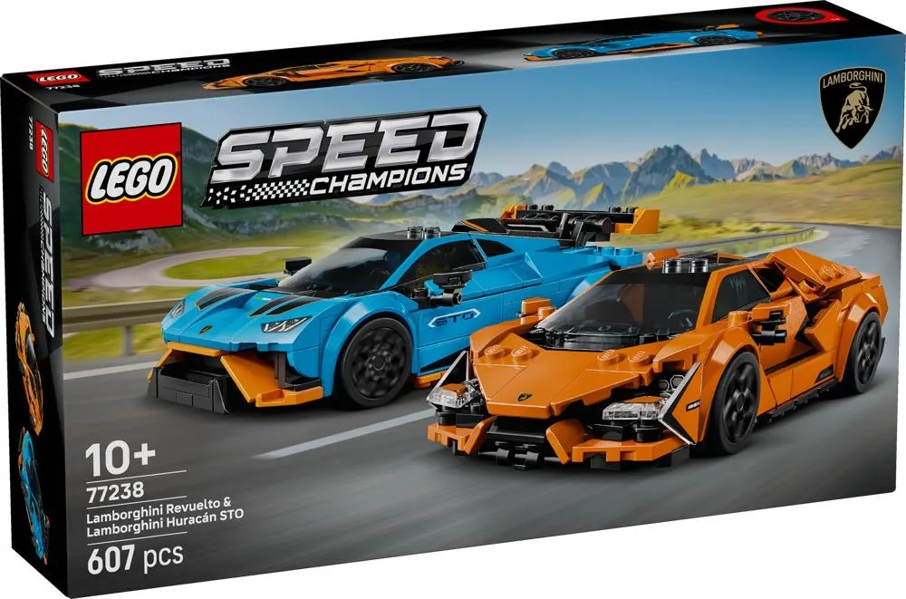 LEGO Speed Champions 77238 Lamborghini Revuelto i Huracán STO