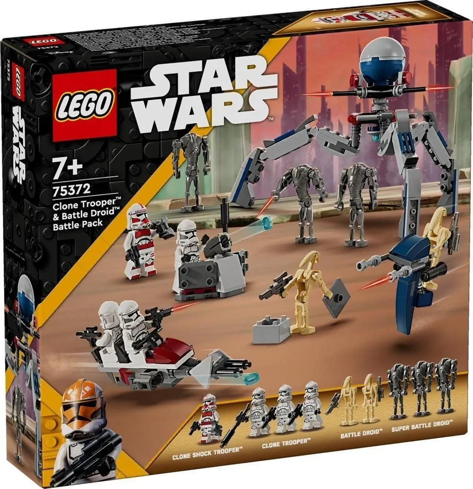 LEGO Star Wars 75372 Zestaw bitewny z żołnierzem armii klonów i droidem bojowym