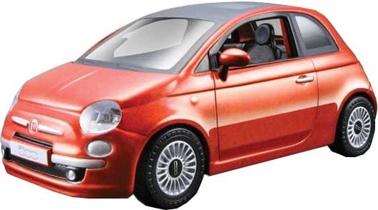 Samochód BBURAGO Fiat 500 2007 czerwony 43011