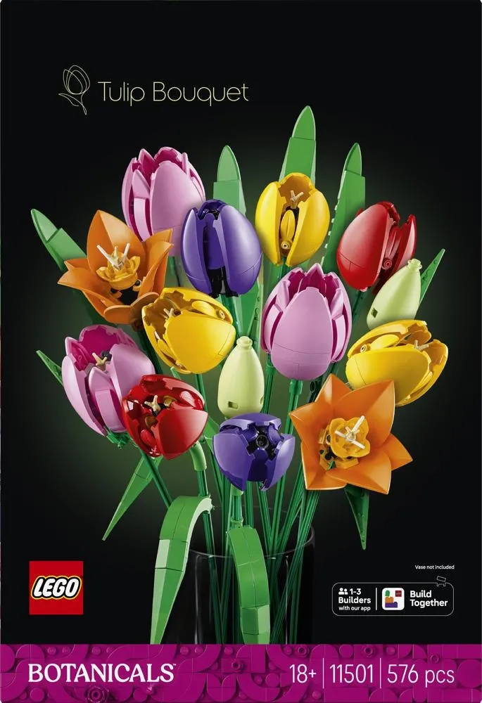 LEGO Botanicals Bukiet tulipanów 11501, dekoracja