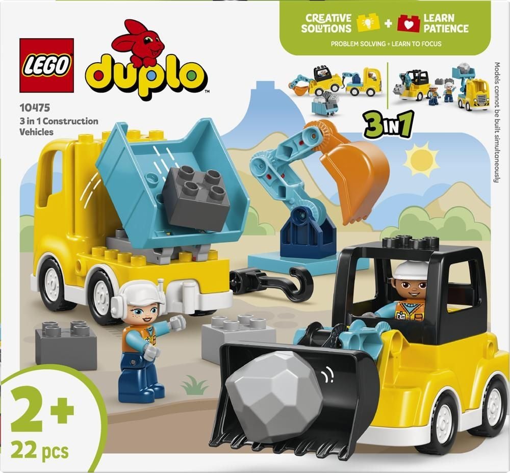 LEGO DUPLO Moje miasteczko Maszyny budowlane 3 w 1 10475
