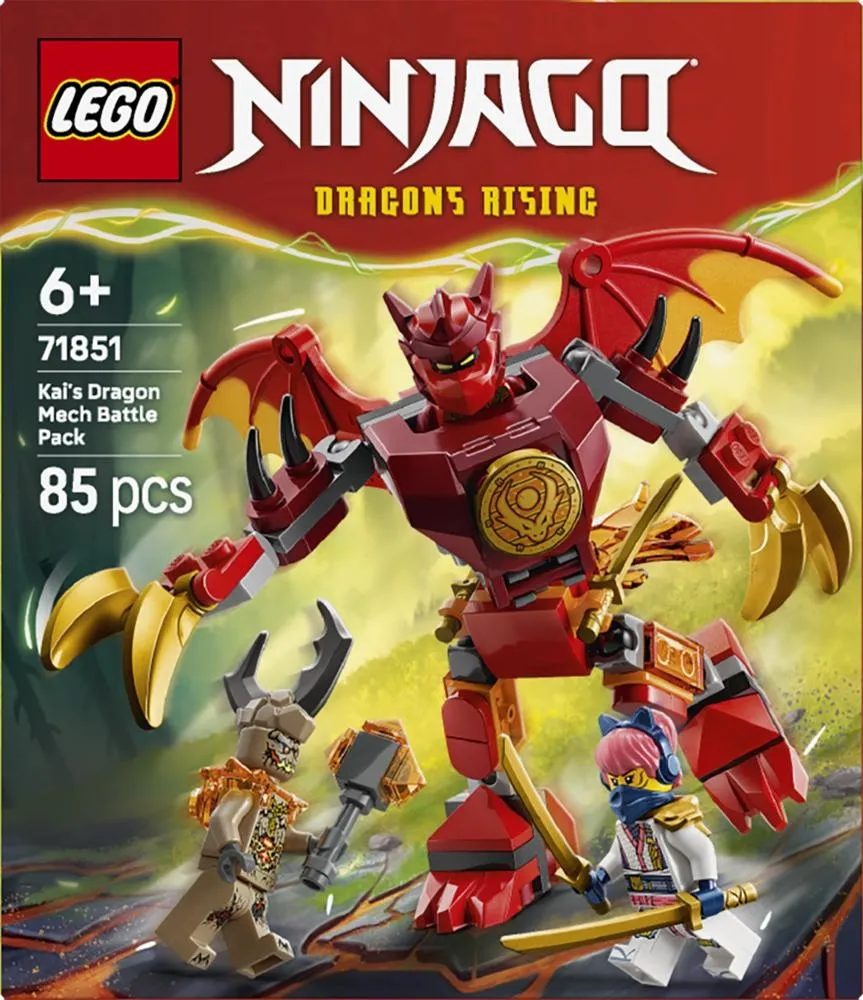 LEGO NINJAGO Smok-mech Kaia — zestaw bitewny 71851