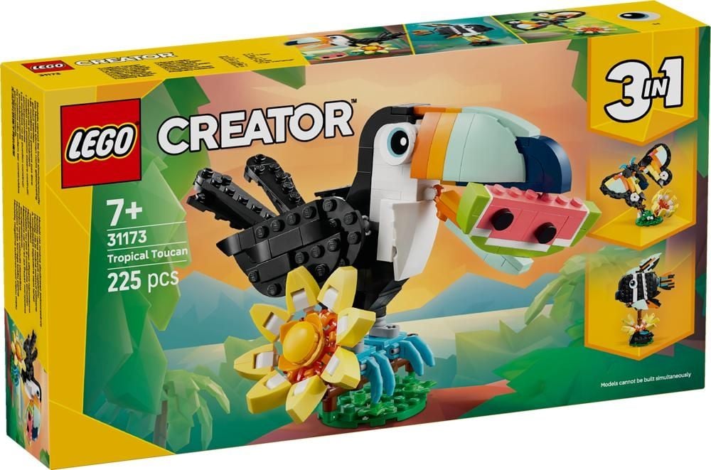 LEGO Creator 3 w 1 31173 Dzikie zwierzęta: Tropikalny tukan