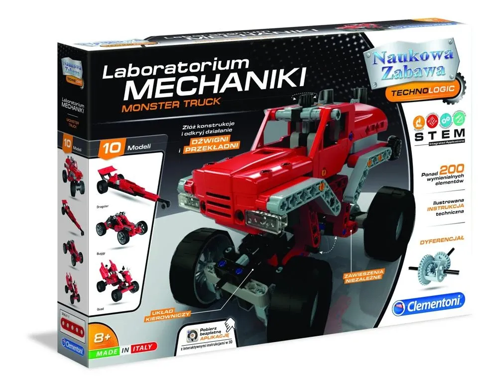 Klocki CLEMENTONI Laboratorium Mechaniki Monster Truck 50062
