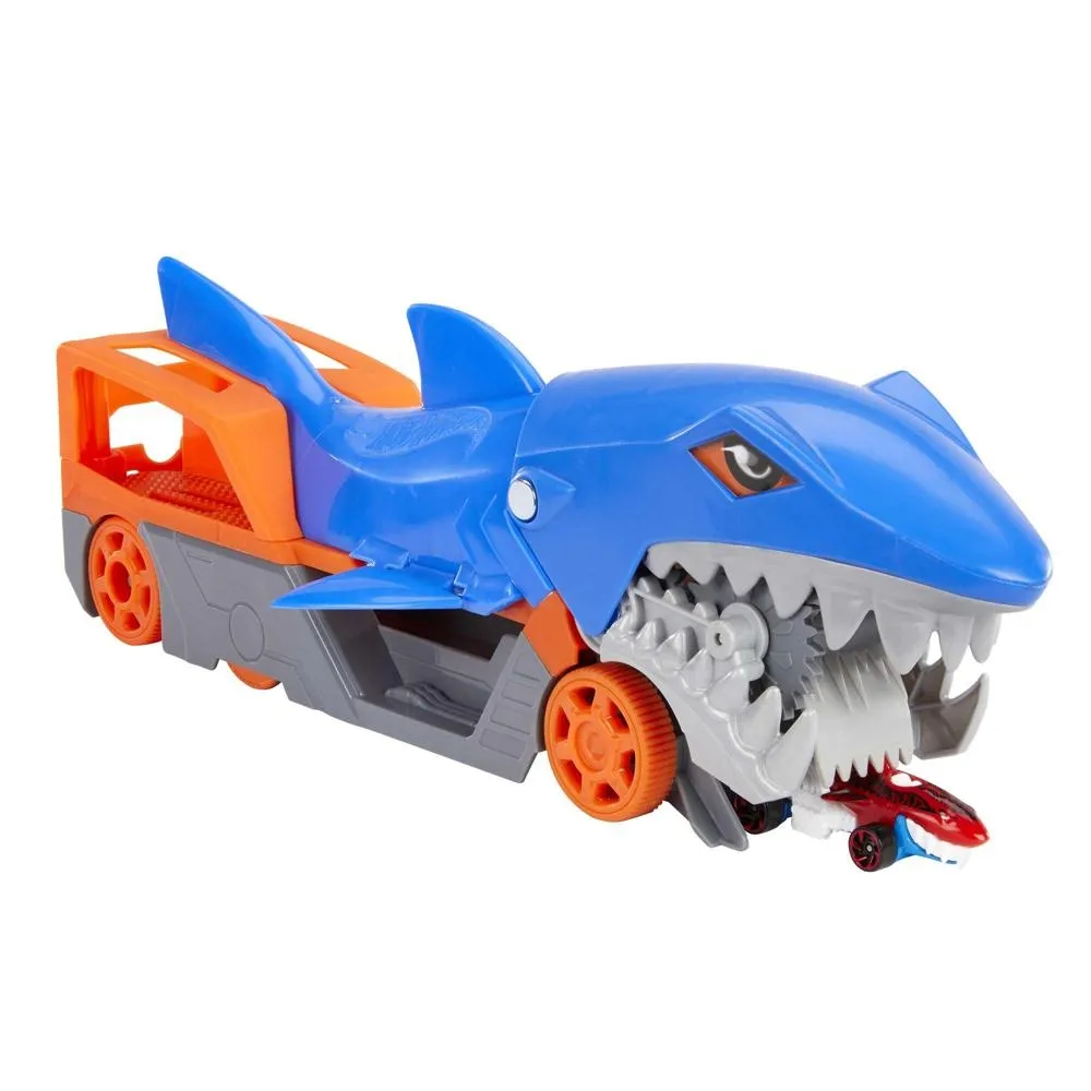 Hot Wheels Rekin Transporter Ciężarówka Zestaw + 1 auto Zabawka 4+ GVG36