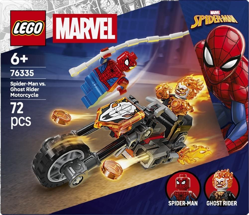 LEGO Marvel Spider-Man kontra Ghost Rider na motocyklu 76335