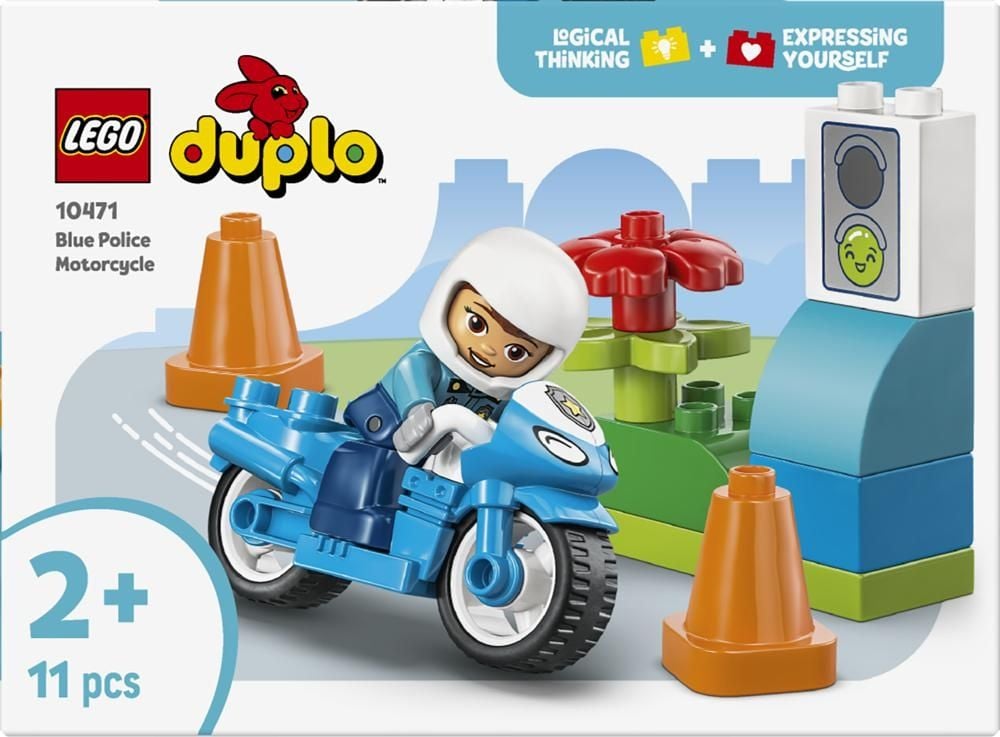 LEGO DUPLO Moje miasteczko Niebieski motocykl policyjny 10471