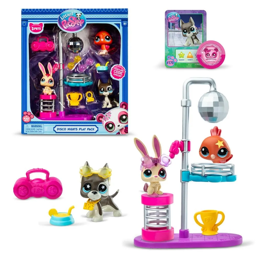 Littlest Pet Shop Zestaw Disco z 3 figurkami S3