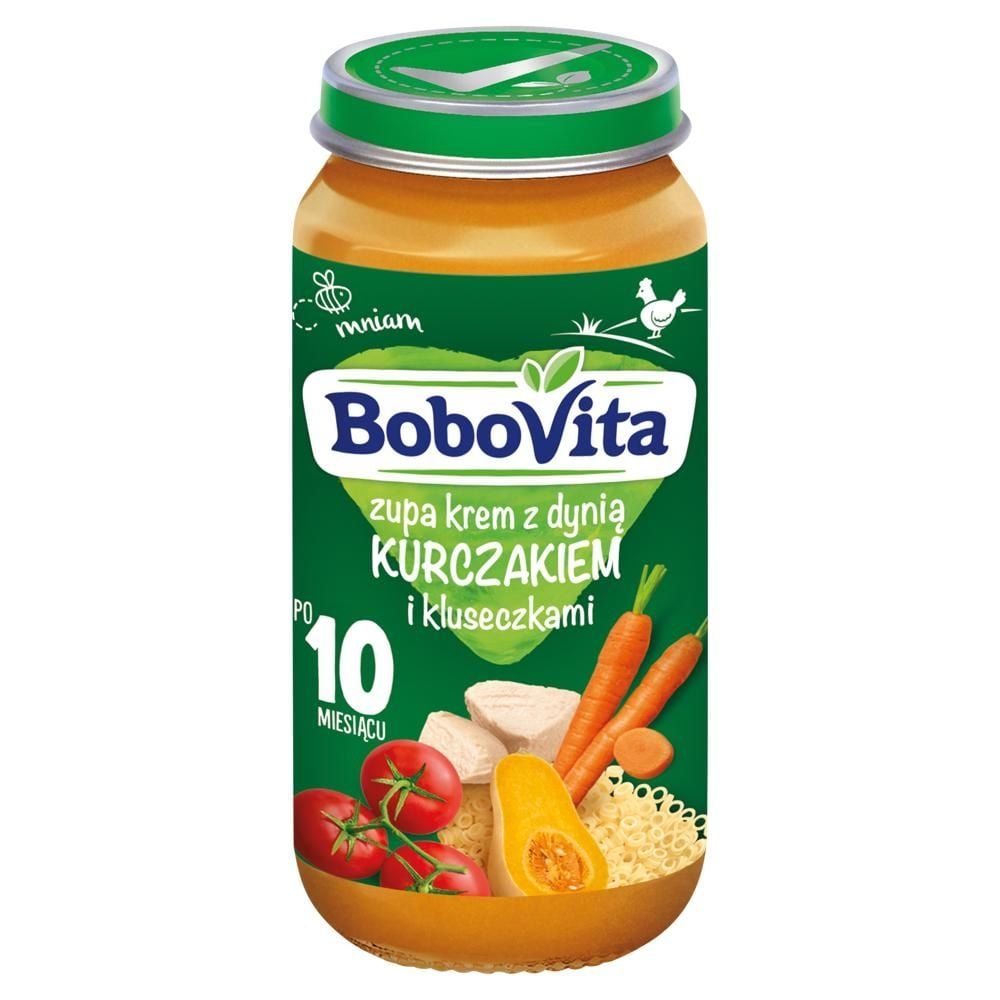 Bobovita Zupa krem z dynią kurczakiem i kluseczkami po 10 miesiącu 250 g