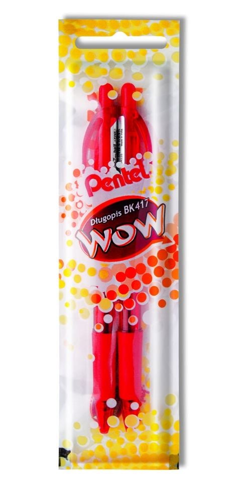Długopis Wow BK417/czerwony x 2 szt.