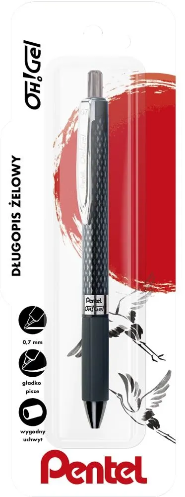 Długopis żelowy OH!Gel K497/czarny x 1 szt.