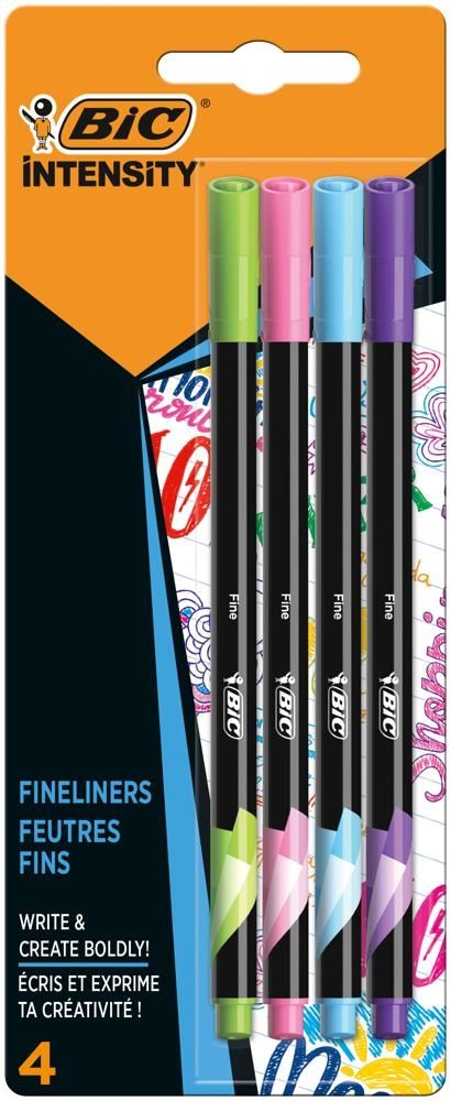 BIC Intensity Fine Fun cienkopis miks kolorów blister 4 sztuki