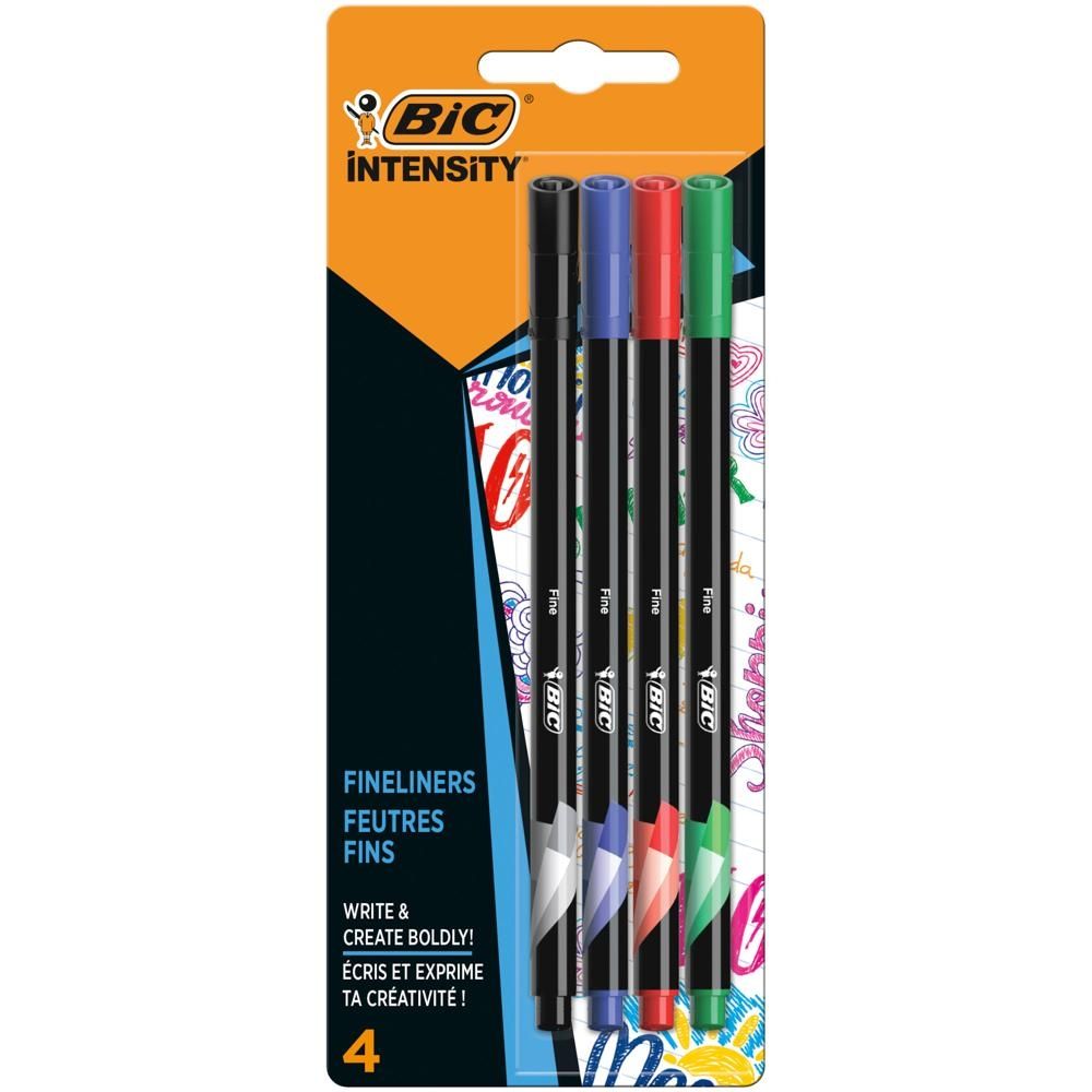 BIC Intensity Fine Cienkopisy mix AST Blister 4szt