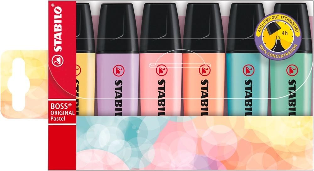 Zakreślacz Stabilo Boss Original Pastel Etui 6 Szt.