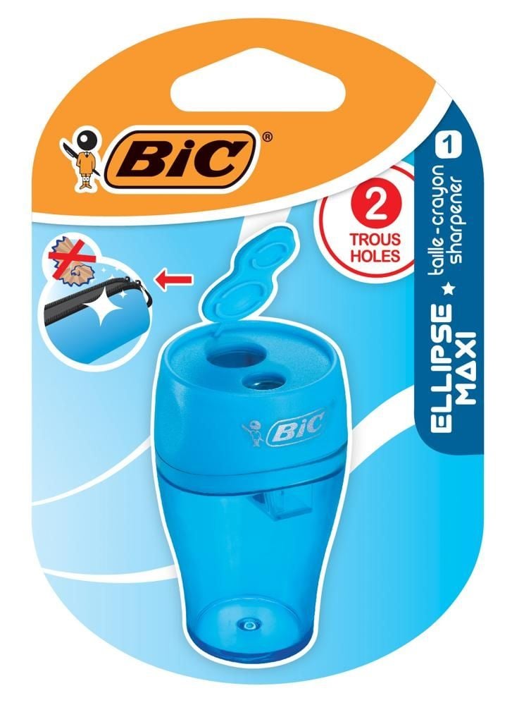 BIC Ellipse Temperówka 2 otwory mix Blister 1szt