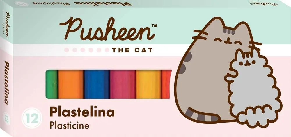 Plastelina 12 kolorów Pusheen