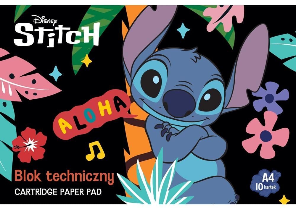 Blok techniczny A4, 10 kartek Stitch
