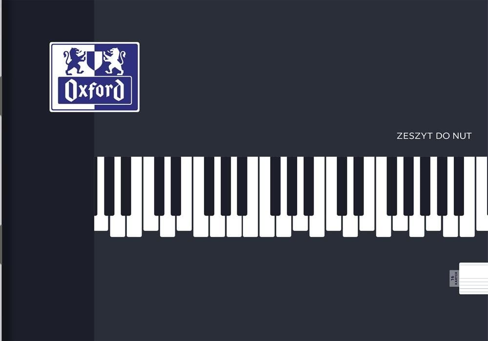 Zeszyt do nut Oxford A5 16 kartek w pięciolinię