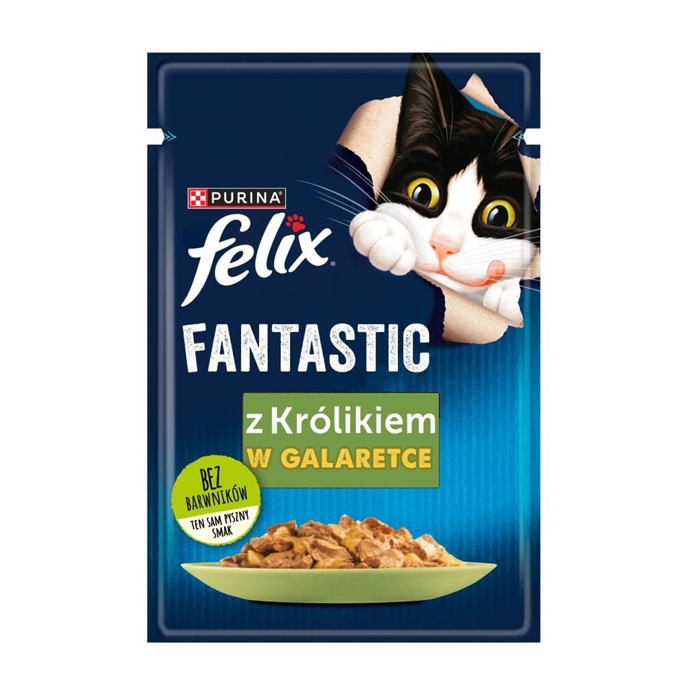 Felix Fantastic Karma dla kotów królik w galaretce 85 g