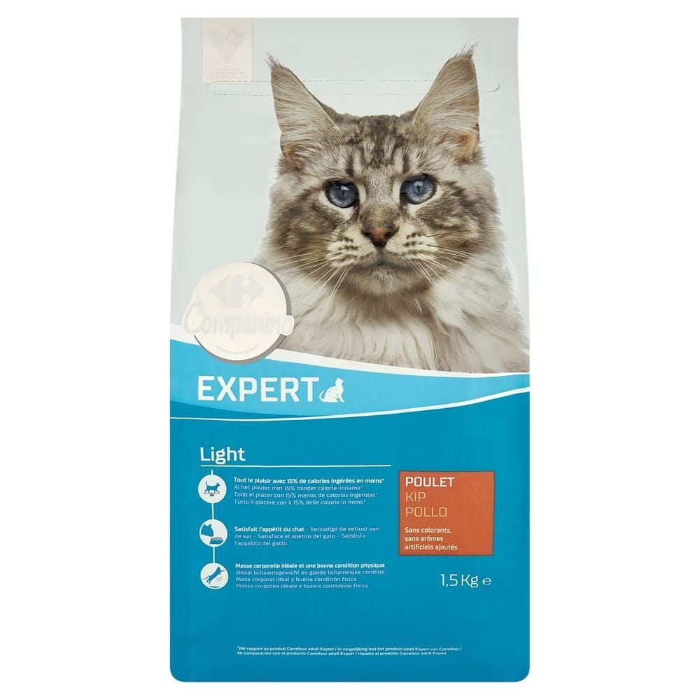 Carrefour Companino Expert Light Karma dla kotów 1,5 kg