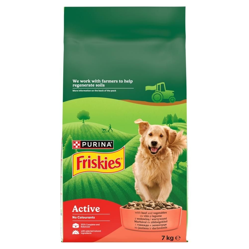 Friskies Karma dla dorosłych psów z wołowiną i warzywami 7 kg