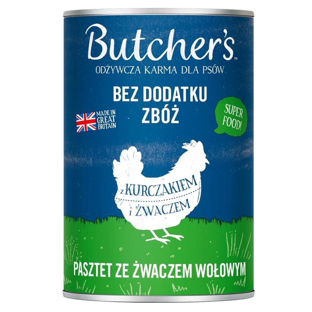 Butcher's Odżywcza karma dla psów pasztet ze żwaczem wołowym z kurczakiem i żwaczem 400 g