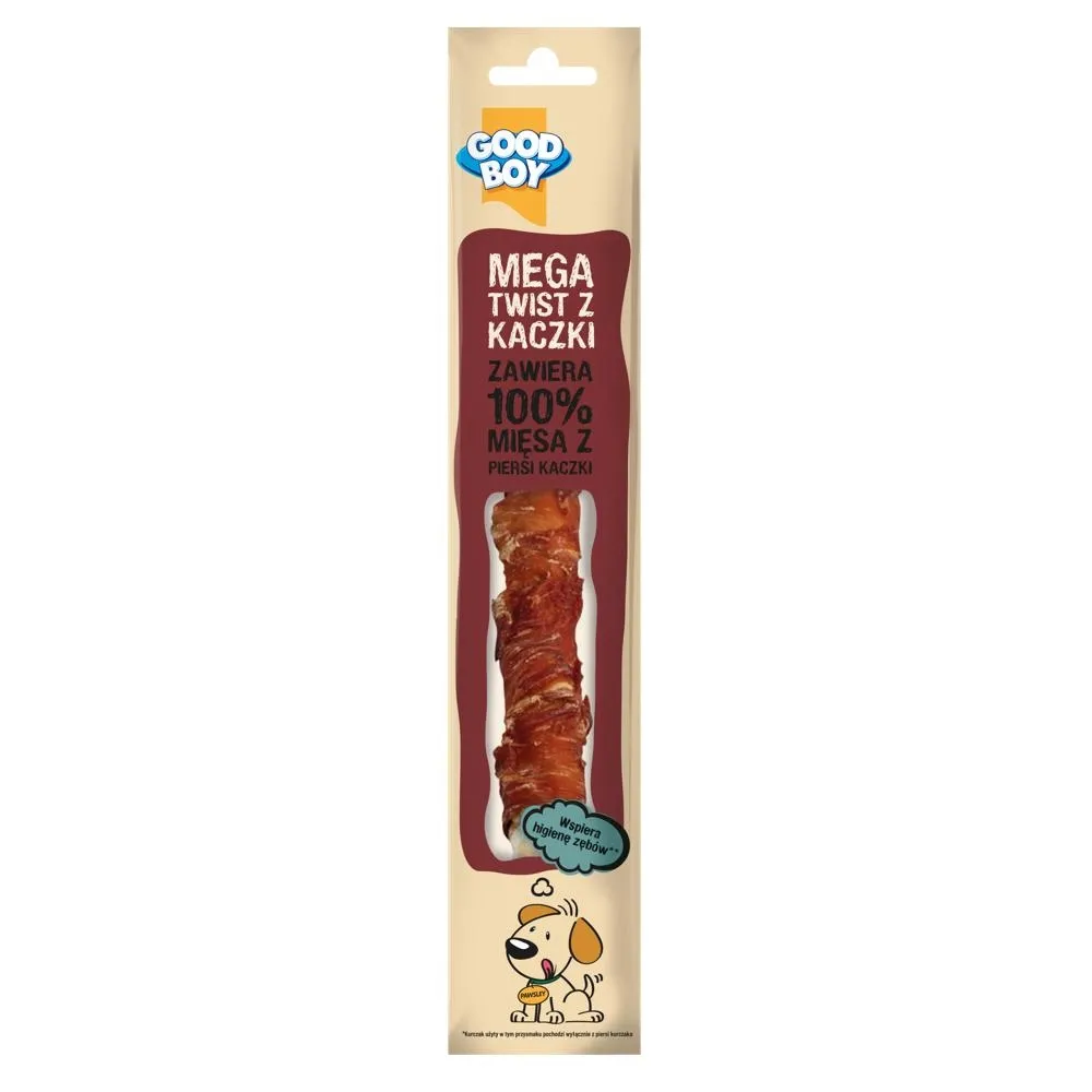 Good Boy Mieszanka paszowa uzupełniająca dla psów mega twist z kaczki 70 g
