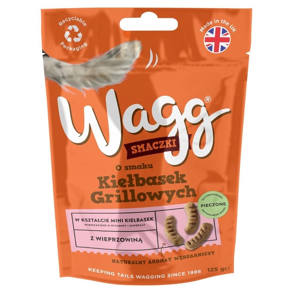 Wagg Smaczki o smaku Kiełbasek Grillowych 125 g