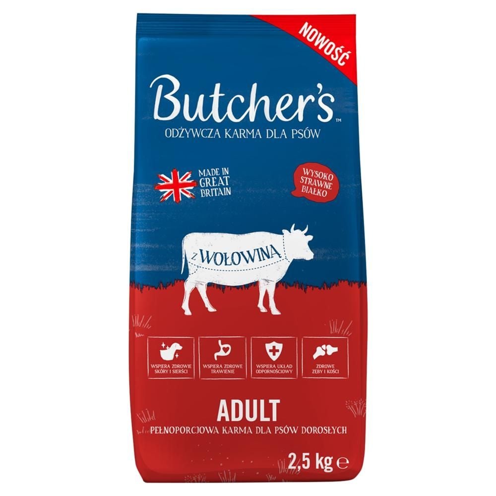 Butcher's Adult Odżywcza karma dla psów z wołowiną 2,5 kg