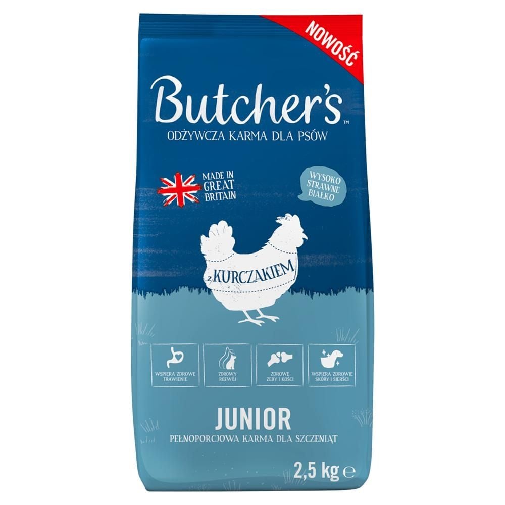 Butcher's Junior Odżywcza karma dla psów z kurczakiem 2,5 kg