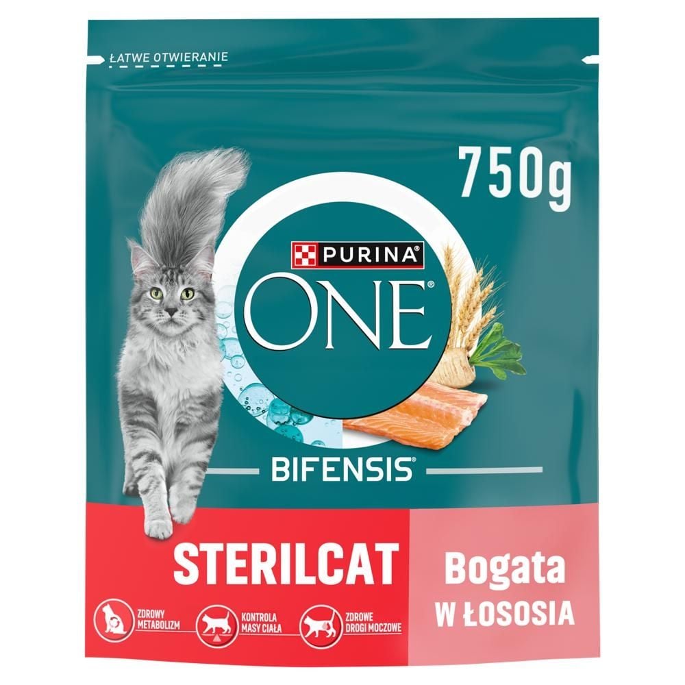 PURINA ONE Bifensis Sterilcat Karma dla dorosłych kotów bogata w łososia 750 g