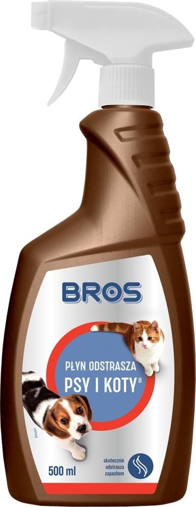 BROS - PŁYN ODSTRASZA PSY I KOTY 500ML