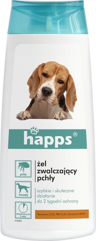 HAPPS - żel zwalczający pchły 150ml