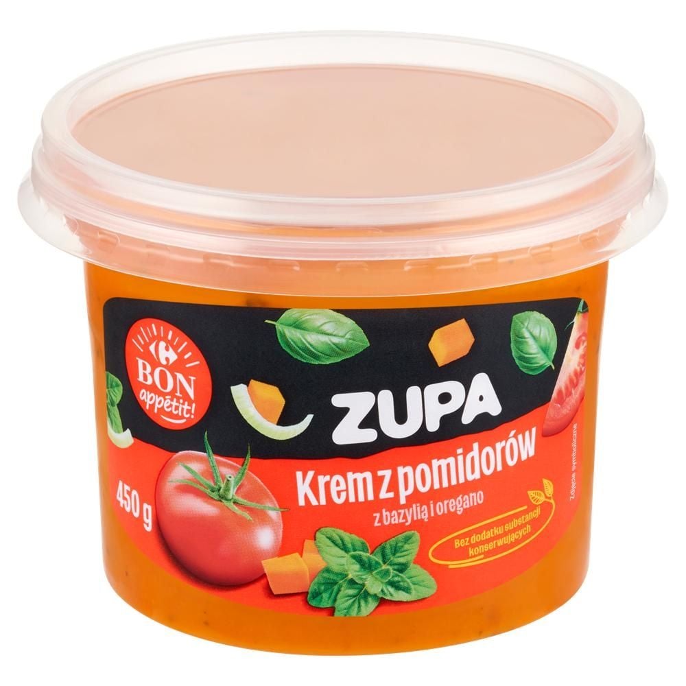 Carrefour Bon Appétit! Zupa krem z pomidorów z bazylią i oregano 450 g