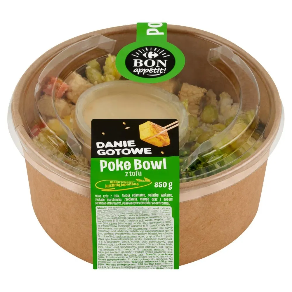 Carrefour Bon Appétit! Danie gotowe poke bowl z tofu 350 g