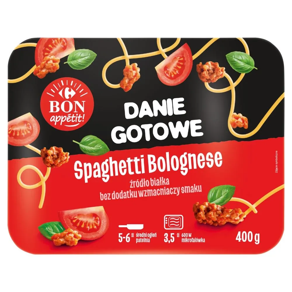 Carrefour Bon Appétit! Danie gotowe spaghetti bolognese 400 g