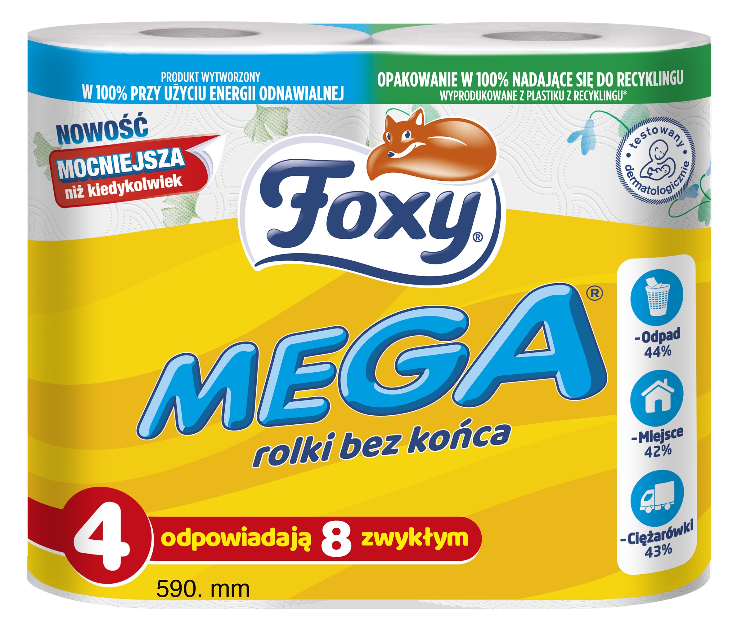 Papier toaletowy 3 warstwowy 4 szt.