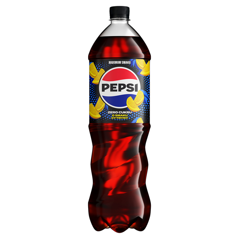 Napój gazowany typu cola o smaku cytrynowym bez cukru